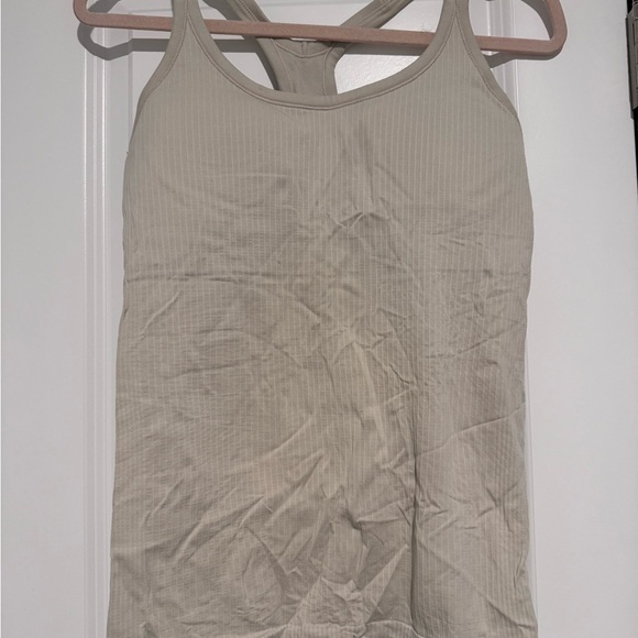 Lululemon Athletica Tan Fitted Sleeveless Tank Top - Picture 1 of 2